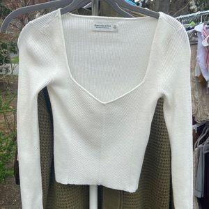 A&F Cream Sweater